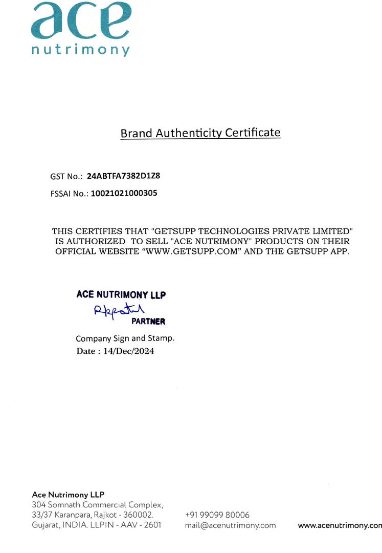 brand certificate