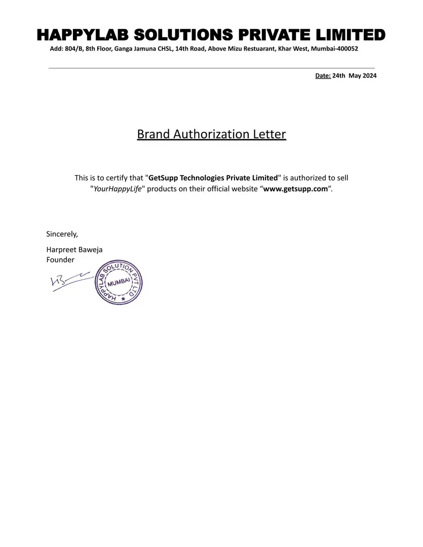 brand certificate