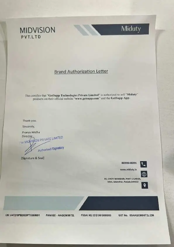 brand certificate