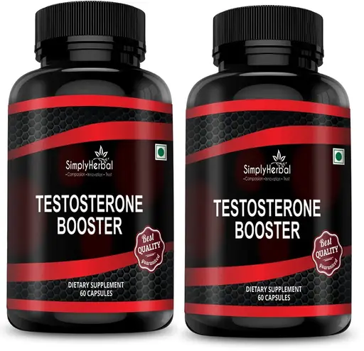 Simply Herbal Testosterone Booster Supplement Capsules for Men With  Shilajit & Safed Musli Extract, Boost Muscles Growth & Energy, Increase  Athletic ...