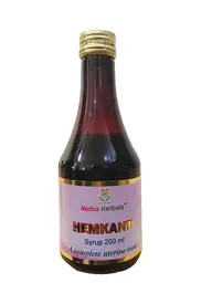 Maha Herbals -  Hemkanti Syrup - With Ashoka Chhal - For Regulating Hormones To Improve Fertility icon