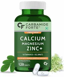Carbamide Forte - Calcium 1200mg with Magnesium, Zinc, Vitamin D,K2 & B12 | Calcium for Women & Men icon