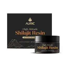 Auric High-Altitude Shilajit Resin Lab-Certified with 75% Fulvic Acid + Humic Acid for Stamina and Endurance icon