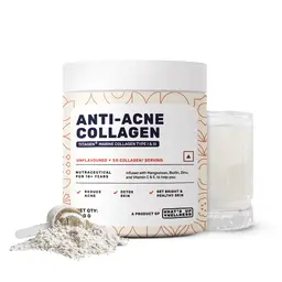 What's Up Wellness Anti Acne Collagen with Zinc, Mangosteen & Biotin for Adult Acne, Youthful and Firm Skin icon