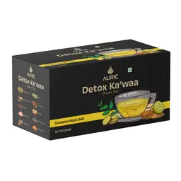 Auric Desi Kahwa Green Tea with 8 Real Ayurvedic Herbs & Rock Salt for Immunity Booster, Improves Digestion icon