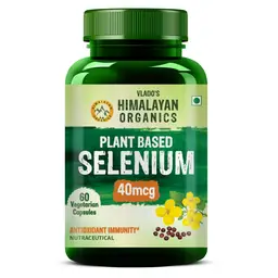 Vlado's Himalayan Organics Plant Based Selenium 40mcg for Immune Support, Promote Heart Health and Cardiovascular System