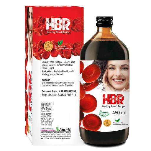 Buy AMBIC HBR Syrup Ayurvedic Blood Purifier Syrup for Glowing