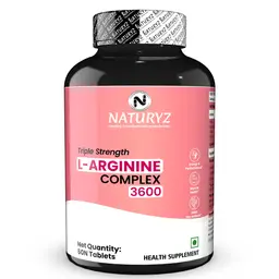 Naturyz Triple Strength L-Arginine 3600mg Pre Workout Supplement for Pump and Performance icon