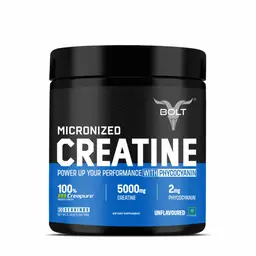 Bolt Nutrition Micronised Creatine with Creapure from Germany for Athletic Performance icon
