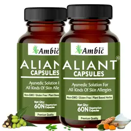 Ambic Ayurveda - ALIANT - Anti Allergy Ayurvedic Capsules - For Acne Itching & Other Skin Allergies icon