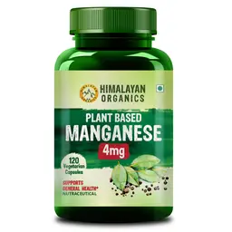 Vlado's Himalayan Organics Plant Based Manganese 4mg for Connective Tissue, Bones and Skeletal Health Support icon