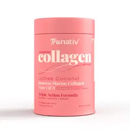 Trunativ Advanced Collagen with Japanese Marine Collagen Type 1 and 3, Vitamin C, Vitamin E, Hyaluronic Acid, Biotin, and Glutathione for Supporting Skin Glow, Hair Growth, and Nail Strength icon