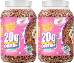 Yogabar 20G High Protein Oats 850G, Choco Almond Oatmeal