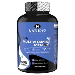 Naturyz Daily Multivitamin Men 18+ with Highest 60 Nutrients and 11 Performance Blends for Muscle growth, Strength and Immunity icon