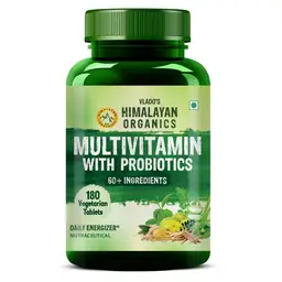 Vlado's Himalayan Organics Multivitamin for men & women with Probiotics & 60 ingredients  for Immunity, Energy, Metabolism, and Muscle Function