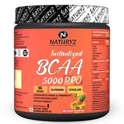 Naturyz Instantized BCAA 5000 PRO with 5G BCAAs Glutamine for Lean Muscle, Energy icon