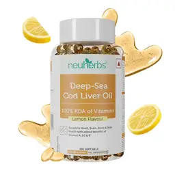 Neuherbs Deep Sea Cod Liver Oil for Heart, Brain, Bone and Skin Health icon