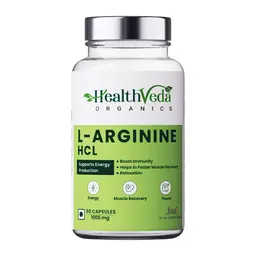Health Veda Organics L Arginine 1000 mg with Chromium Picolinate for Muscle Growth, Stamina, Recovery, Immunity and Energy icon