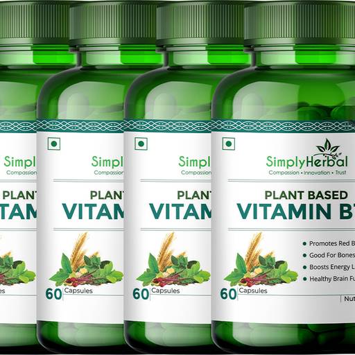 Buy Simply Herbal - Plant Based Vitamin B12 - with Green Amla, Beetroot ...