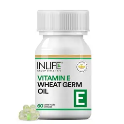 INLIFE - Vitamin E Oil With Wheat Germ Oil Essential Supplement 400 Iu - 60 Liquid Filled Capsules icon