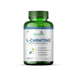Simply Herbal L -Carnitine With L Tartrate Tablets 1000 mg for weight management - 120 tab icon