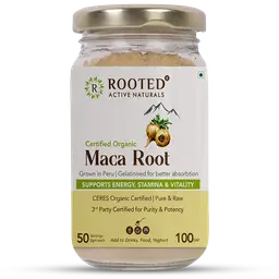 Rooted Active Naturals Maca Root Powder for Stamina, Vitality and Hormonal Support icon