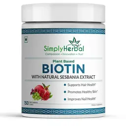 Simply Herbal Biotin Powder - for Stronger Shiny Hair & Healthier Skin icon