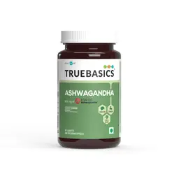 TrueBasics Ashwagandha 600mg with KSM 66 Ashwagandha for Energy and Immunity Booster