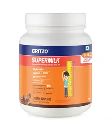 Gritzo SuperMilk Height+ (8-12y Boys),10g Protein with Zero Refined Sugar for Height Growth icon