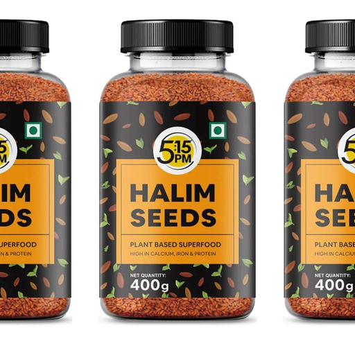 Buy 5:15PM Halim Seeds with Garden Cress Seeds & Asaliya Seeds for Hair ...