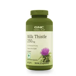 GNC Herbal Plus Milk Thistle | Removes Liver Toxins | Protects Liver Health | Detox Supplement for Men & Women | Promotes Proper Fat Digestion