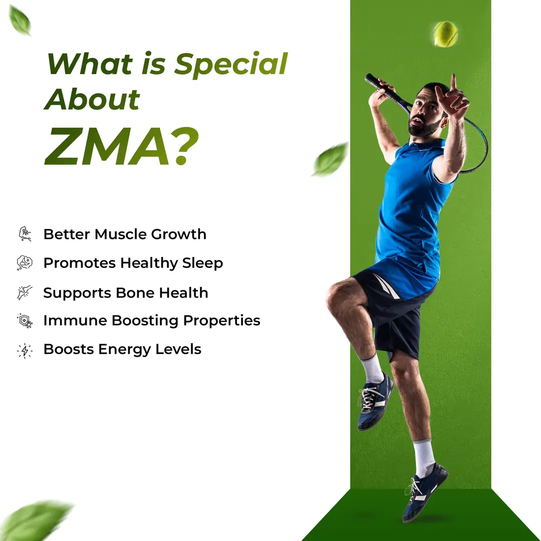 Buy Health Veda Organics ZMA with Zinc Magnesium Aspartate and