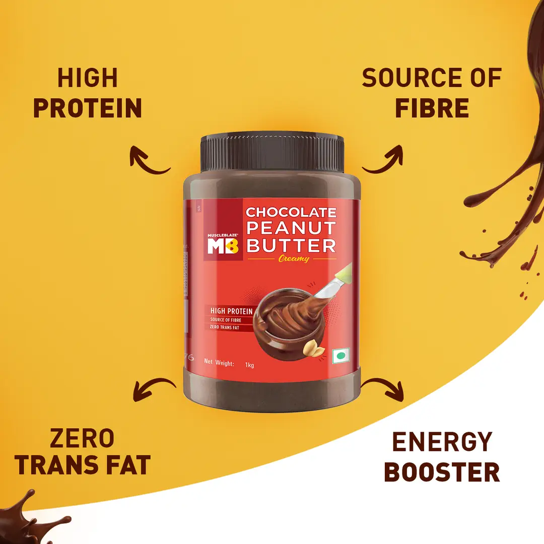 Chocolate Peanut Butter 1kg Online in India - MuscleBlaze