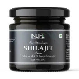 Inlife Shilajit Resin with 75% Fulvic Acid Original Himalayan and Natural Shilajeet for Strength, Endurance and Stamina icon