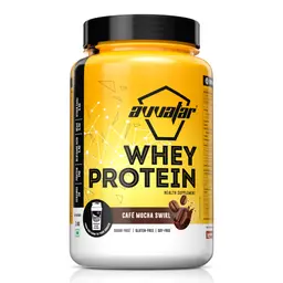 Avvatar Whey Protein with 24g Protein for Lean Muscle Gain - Café Mocha Swirl,1 Kg