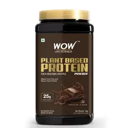 WOW Life Science - Plant Protein Powder - Made From Pea & Brown Rice Protein -chocolate Flavour icon