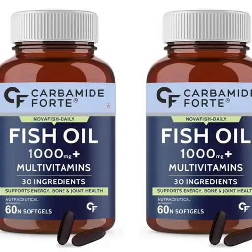 Buy Carbamide Forte Fish Oil 1000mg with Multivitamin and Omega 3 for ...