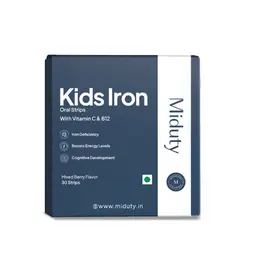 Miduty Kids Iron with Vitamin C and B12 for Iron Deficiency and Cognitive Development icon