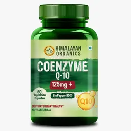 Himalayan Organics CoQ10 - 125mg with BioPepper, Coenzyme Q-10 for Healthy Heart Boost Energy and Metabolism High Strength icon