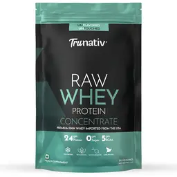 TruNativ Raw Whey Protein Concentrate Powder| 24 gm Protein | 5 gm BCAA | Ultra low Carbs icon