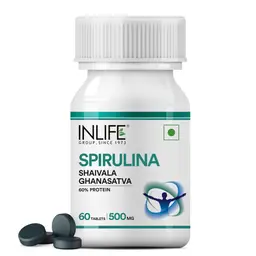 INLIFE - Organic Spirulina 500 mg Enhanced Energy, Stamina and Heart Health icon