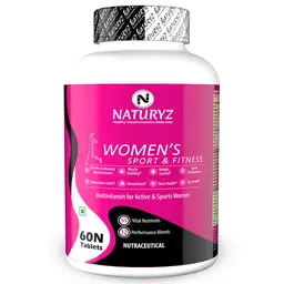 Naturyz Women’s Sport Daily Multivitamin for Women with 55 Nutrients & 12 performance blends for Immunity, Metabolism, Energy, Hair and Skin Health icon