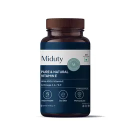 Miduty Pure Natural Vitamin E with 400IU Vitamin E for Heart Health and Dry Skin icon