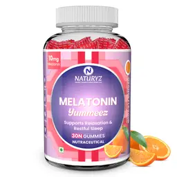 Naturyz Melatonin 10mg with Chamomile, L Theanine, L-Threonine for Better Sleep icon