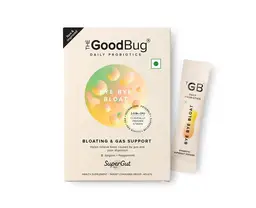 The Good Bug Bye Bye Bloat with 2.5 Billion CFU and Pre+Probiotic+Nutrients for Bloating and Gas Relief