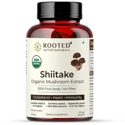 Rooted Active Naturals Shiitake Mushroom for Healthy Cholesterol and Helps BP Levels icon