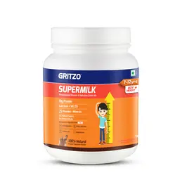 Gritzo SuperMilk Height+ (7-12y Boys) with 10g Protein, Zero Refined Sugar, 21 Vitamins & Minerals for Height Growth icon