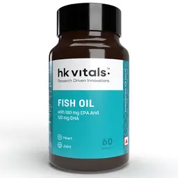 HealthKart -  HK Vitals Fish Oil Capsules For Men And Women (1000 mg Omega 3 with 180 mg EPA & 120 mg DHA), for Brain, Heart, Eyes, and Joints Health icon