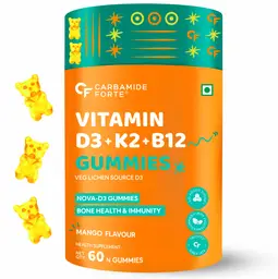 Carbamide Forte - Vitamin D3 K2 B12 - Gummies for Women, Men & Kids