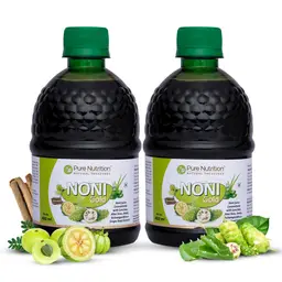 Pure Nutrition Noni Gold Juice Concentrated with Garcinia, Aloe Vera, Amla, Ashwagandha for Overall Wellbeing icon